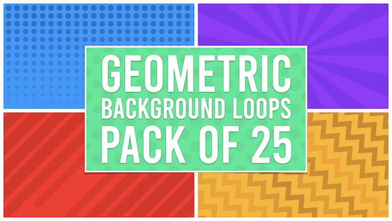 4K Geometric Background Loops Bundle